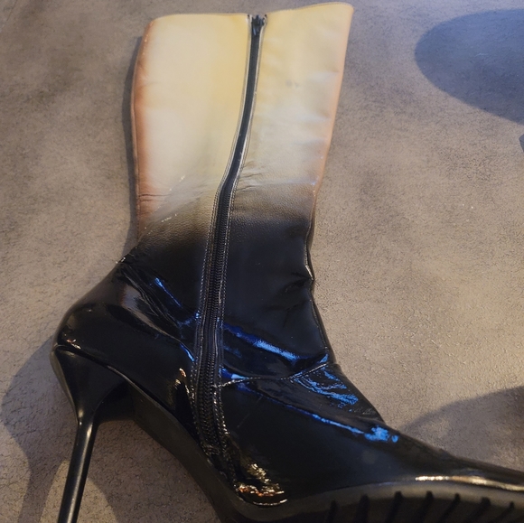 Womens patent ombre boots - Picture 2 of 3